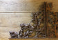 PAIR OF CAST IRON BRACKETS / SHELVING / ACORN AND LEAF DESIGN / WALL DECORATIONS - Browsers Emporium