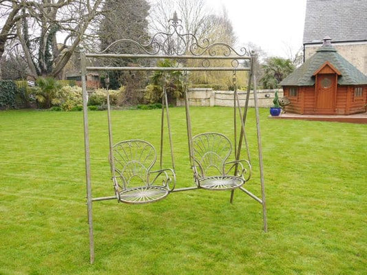 Double seat garden swing