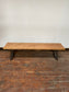 SOLID OAK BENCH METAL BASE (NEW)