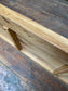 SOLID OAK BENCH METAL BASE (NEW)