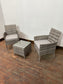 Rattan armchair bistro set (new)