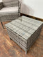 Rattan armchair bistro set (new)