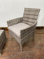 Rattan armchair bistro set (new)