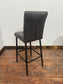 Pair of Lancier grey tall bar stools