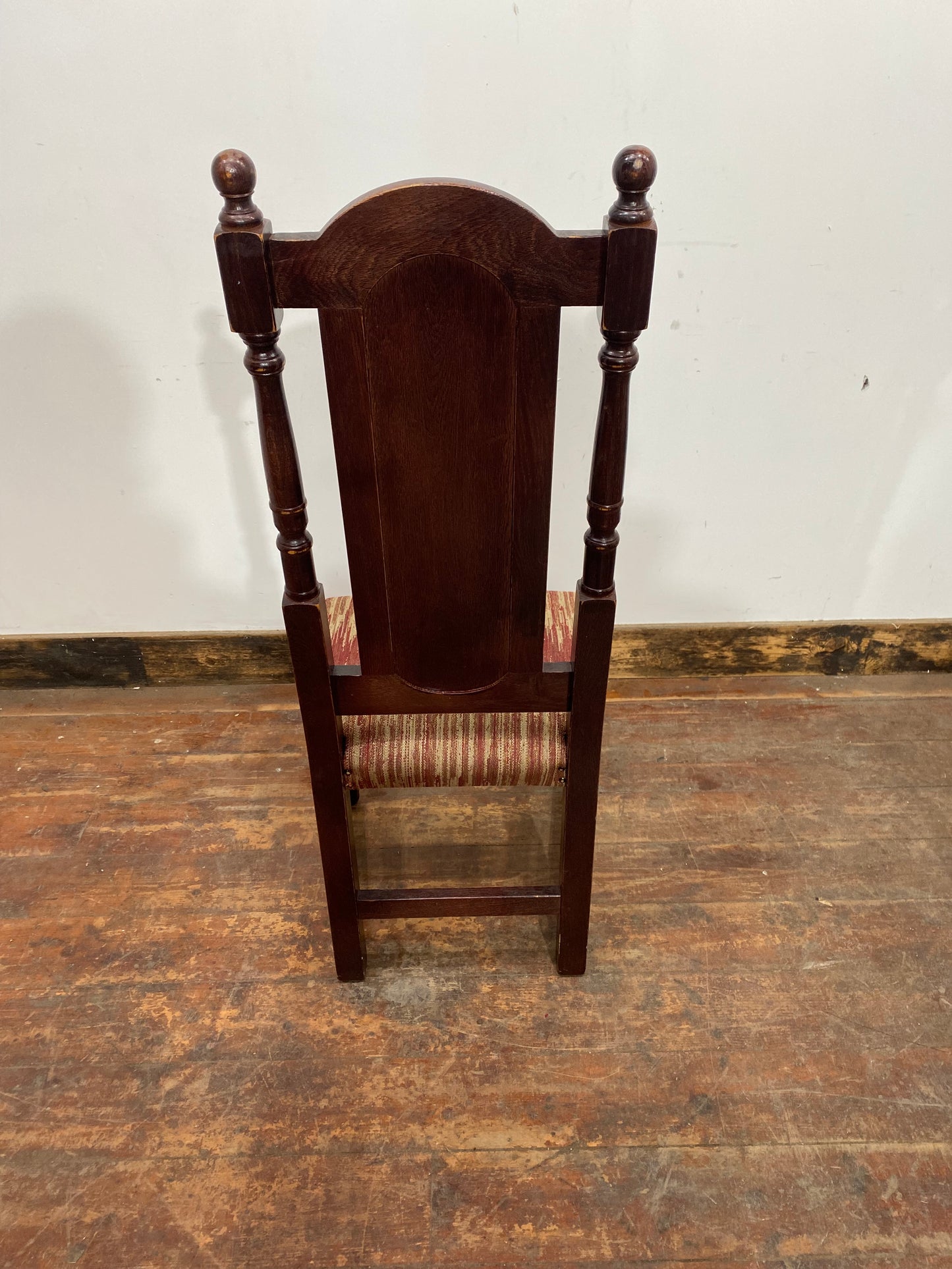 Pair of high back dining chairs