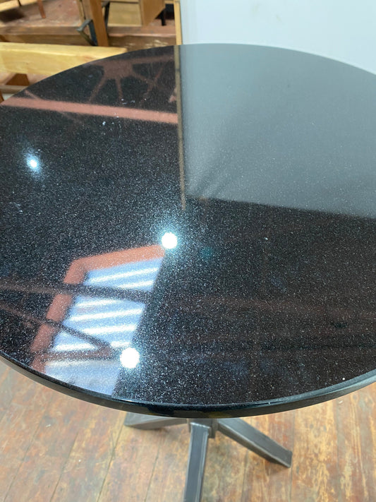 Granite top poseur table