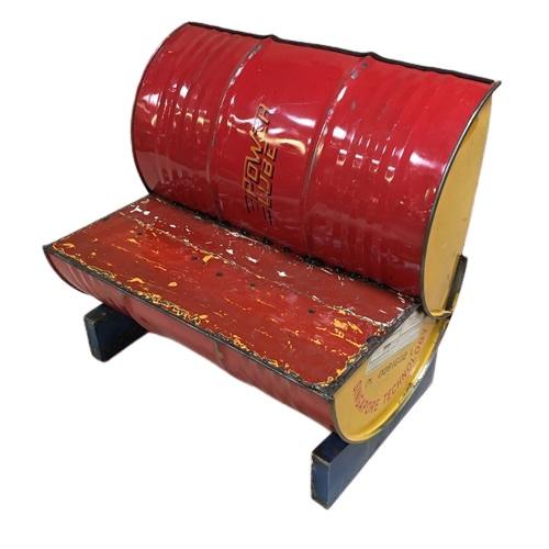 STEEL DRUM SEAT RED (NEW) - Browsers Emporium
